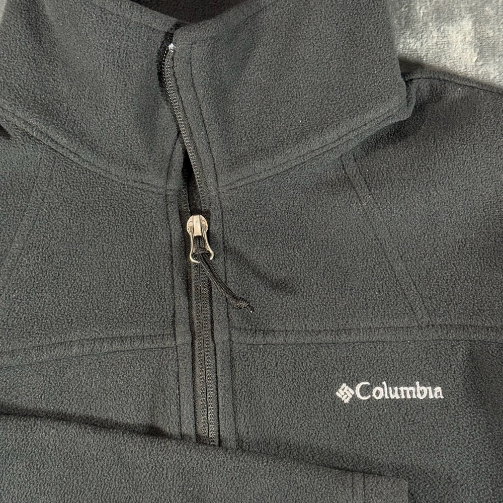 Columbia Sportswear Full Zip Fleece Jacket Womens Size M Black
